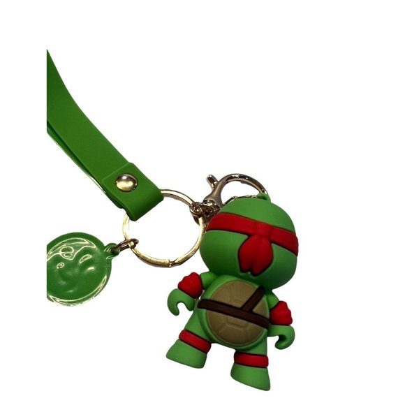 NEW Teenage Mutant Ninja Turtles Raphael PVC Keychain/Bag Clip - Picture 4 of 4
